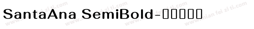SantaAna SemiBold字体转换